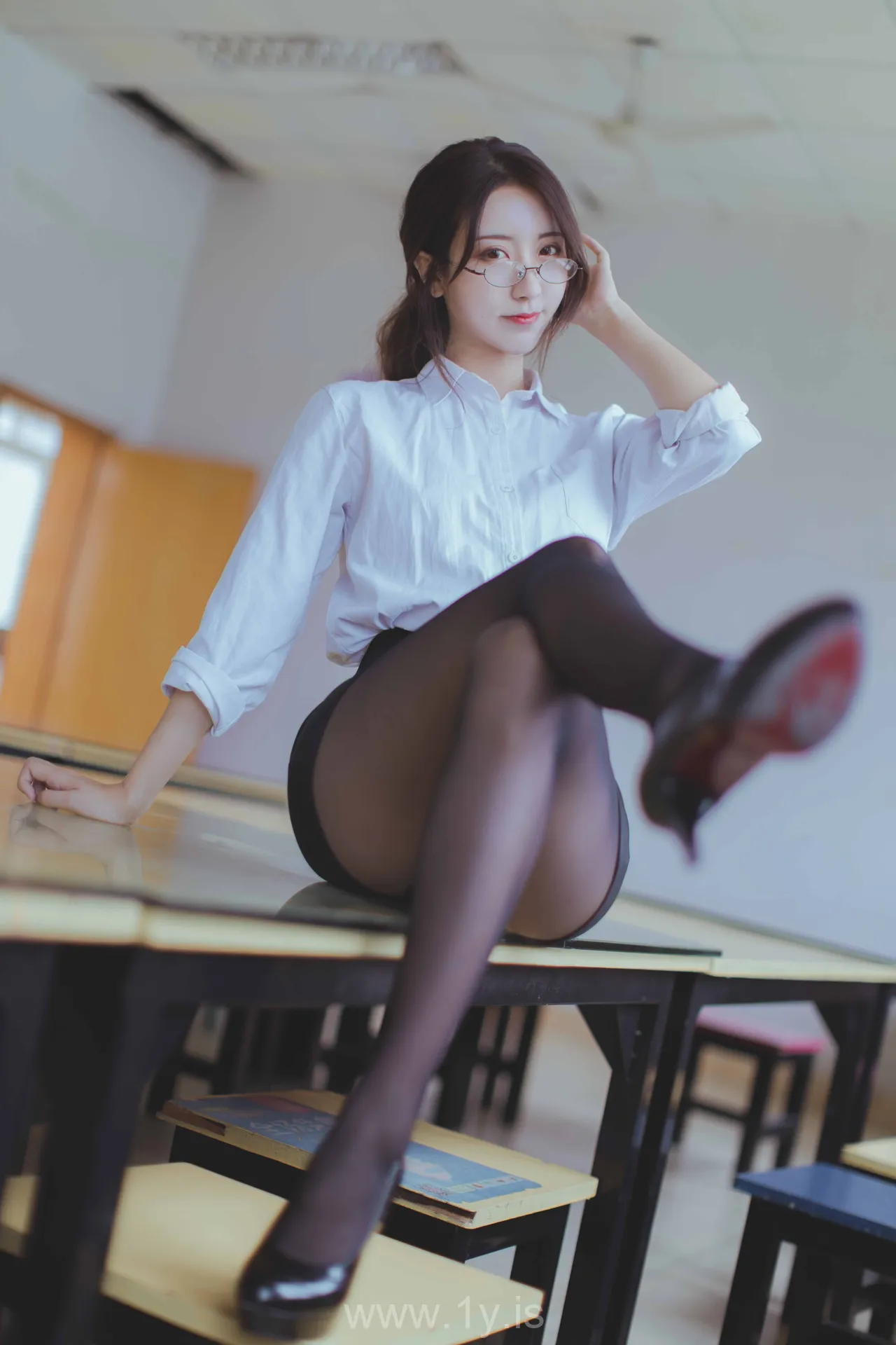 Coser@黑川 NO.017 Stylish Asian Belle 教师OL服装